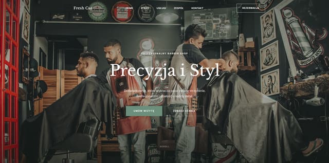 Fresh Cut, podgląd projektu strony internetowej