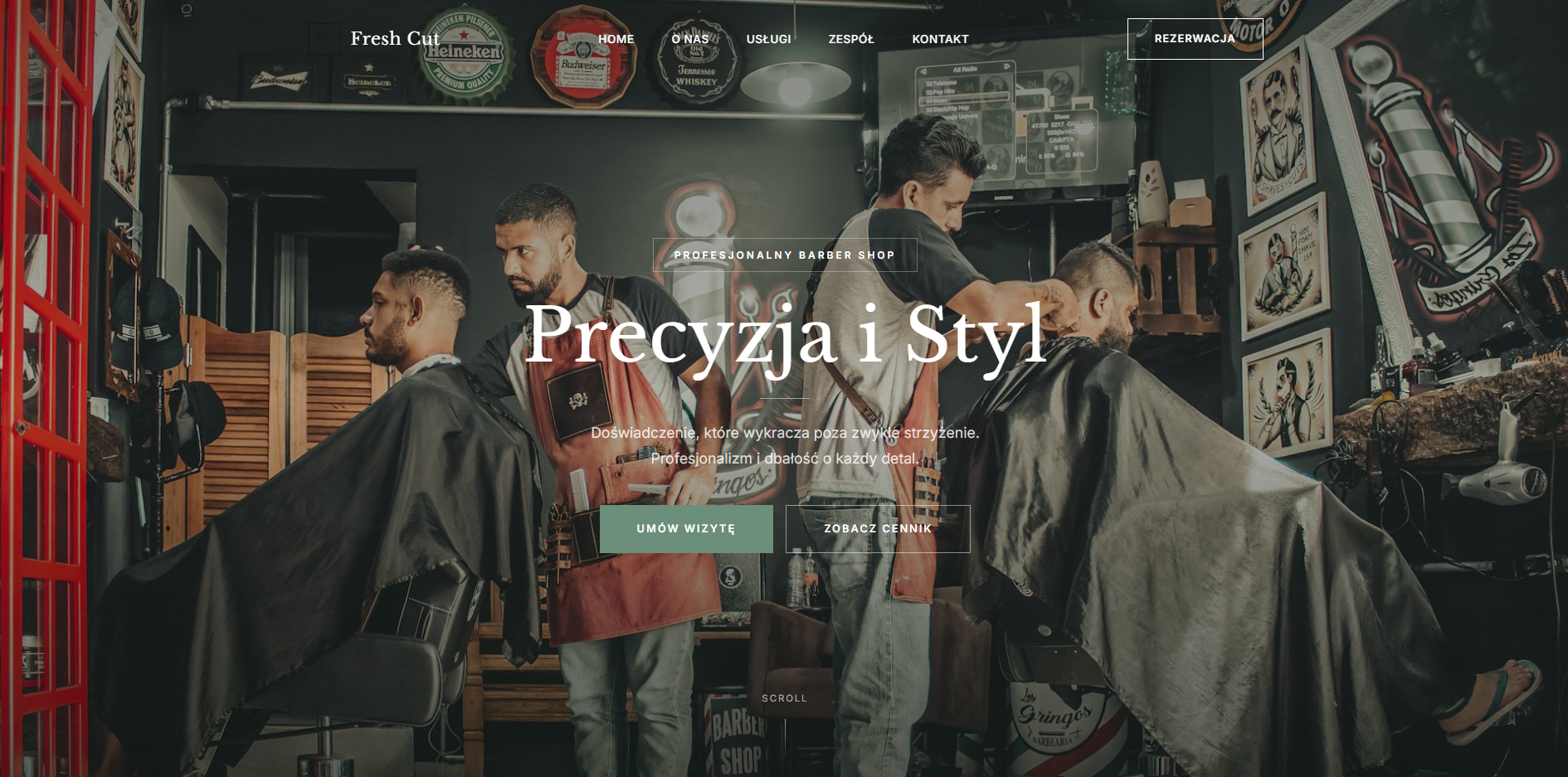 Fresh Cut - podglad projektu strony internetowej